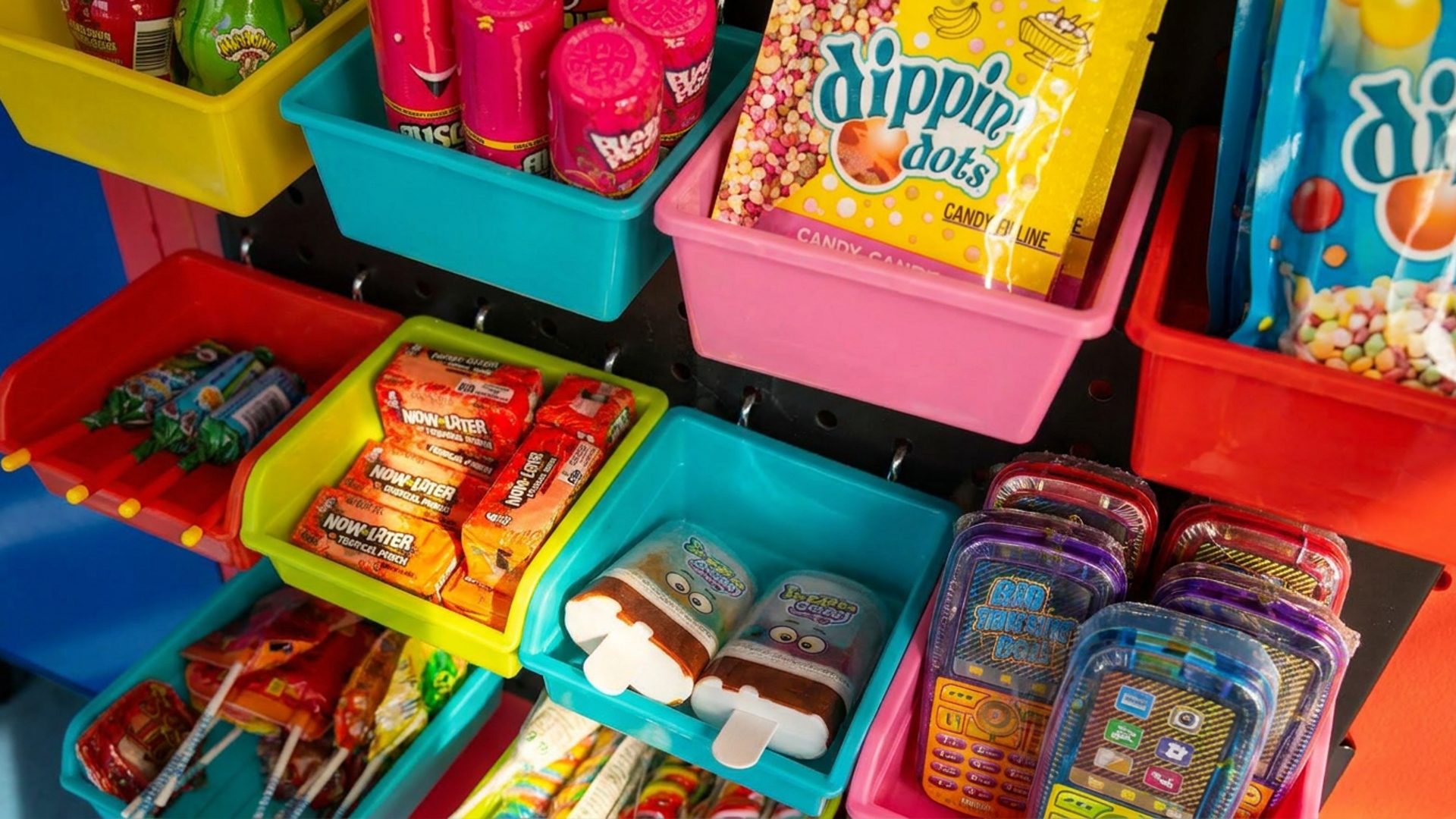 Snack shop treats and candy