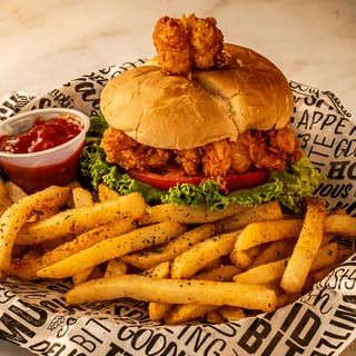 Shrimp Burger Combo