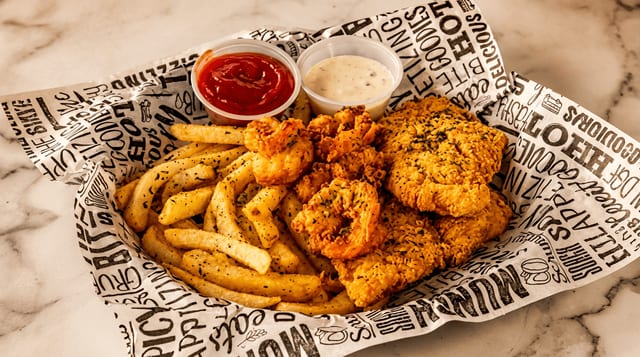 Fish & Shrimp Combo Basket.