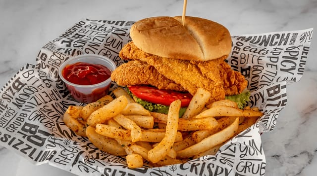 Fish Burger Combo.